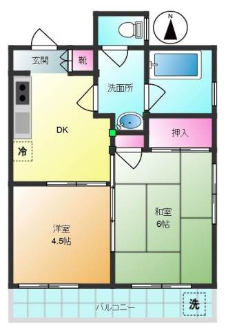 東京都板橋区高島平９丁目 4階間取り