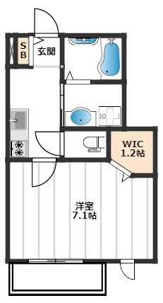 PetitCime 1階間取り
