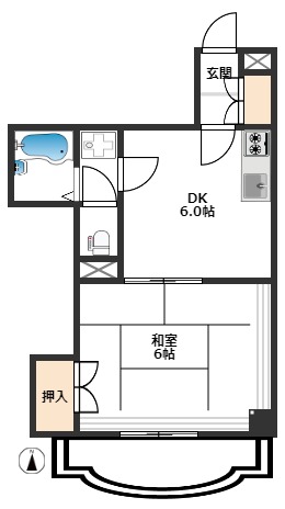 メゾングランパレ 2階間取り
