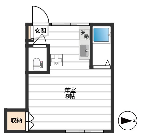 小倉ハイム 2階間取り