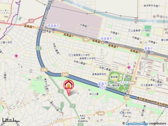 Well Bird Bianco 2階地図