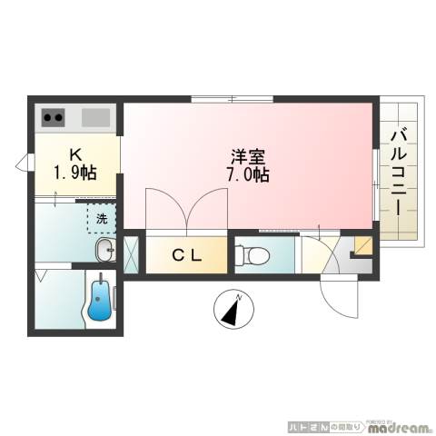 サニーヒルズ 2階間取り