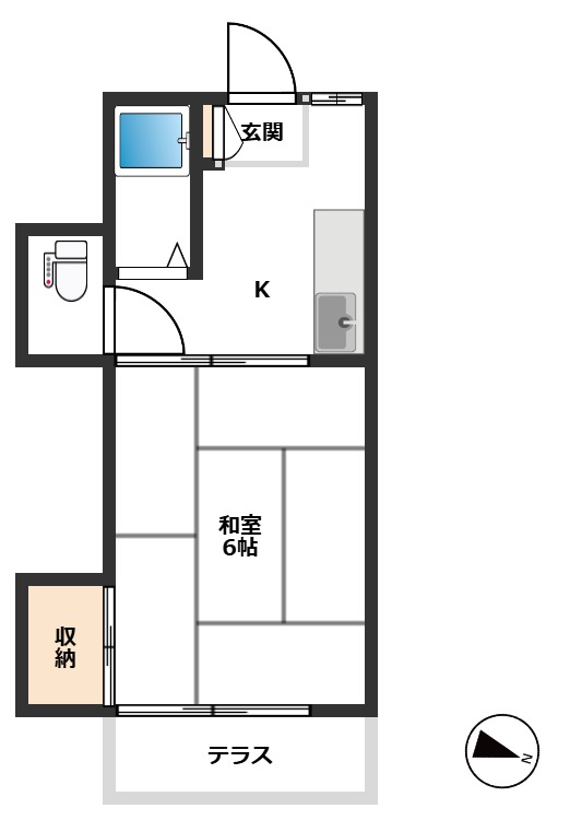 メゾンフラワー 2階間取り