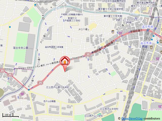 オアシス 203地図
