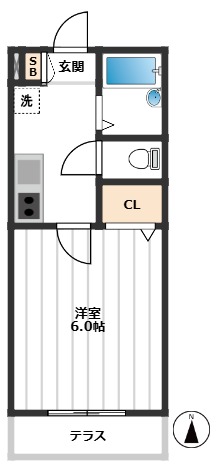 東京都板橋区仲宿 1階間取り