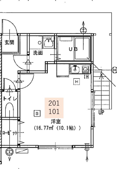 Villa Minette 101間取り