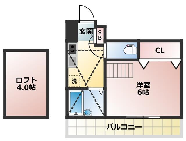 プライム西大井 106間取り