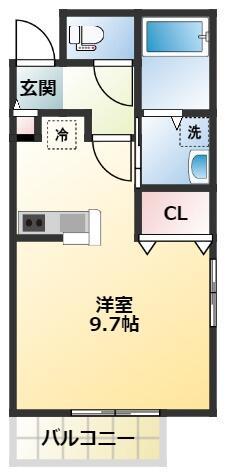リラックス浜町 202間取り