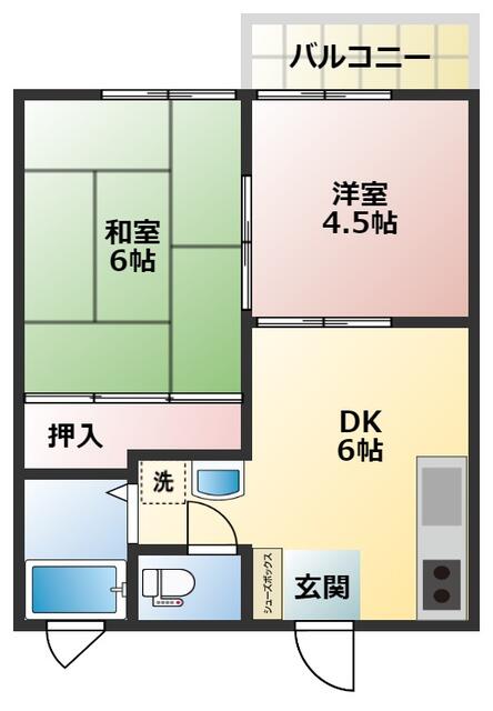 伊藤ハイツ 202間取り