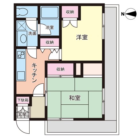 石川県金沢市糸田１丁目 3階間取り