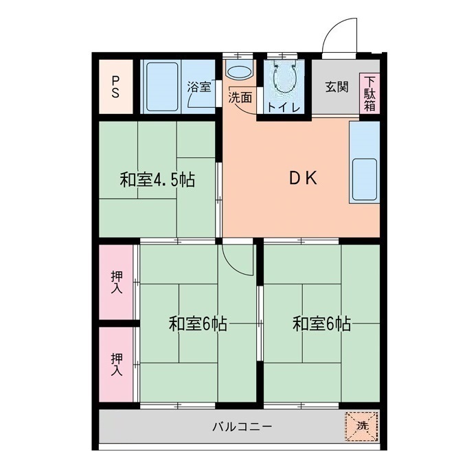 石川県野々市市堀内５丁目 1階間取り