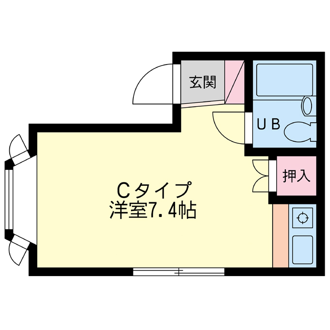 石川県野々市市二日市 1階間取り