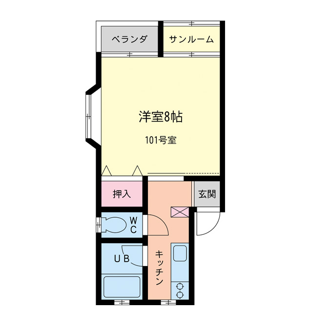 石川県金沢市近岡町 2階間取り