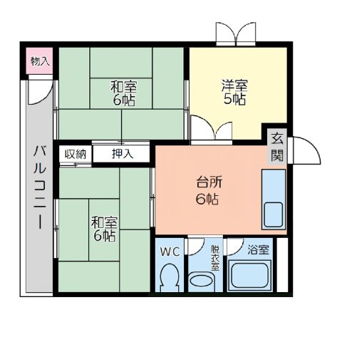 石川県金沢市笠舞３丁目 1階間取り