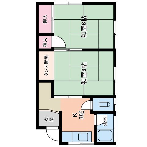 石川県金沢市八日市１丁目 2階間取り