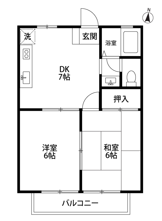 サンヒルズ 102間取り