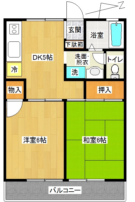 サンコーポ 1階間取り