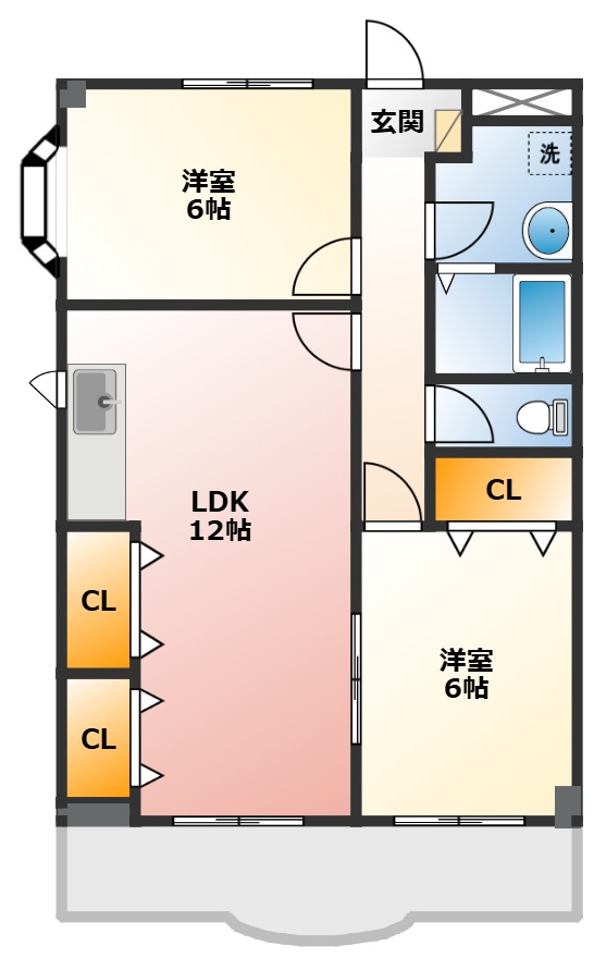 グリーンハイツ 305間取り