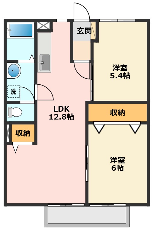 エルハイムツチヤ 105間取り
