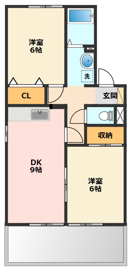 ミレニアムKN 105間取り