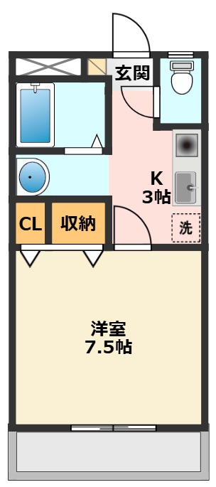グレートマンションＡＭ 103間取り