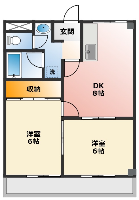 コーラスライン 201間取り