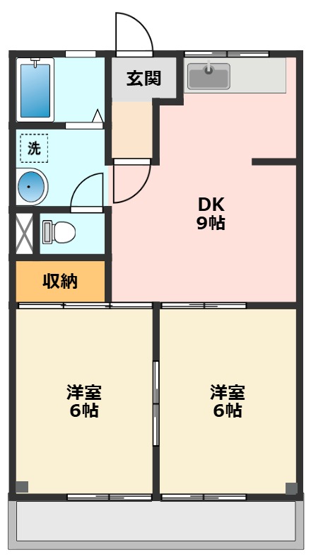 アメニティパークA 201間取り