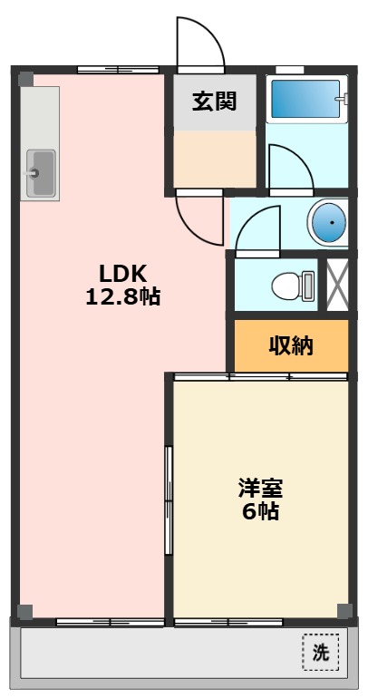 アメニティパークB 106間取り