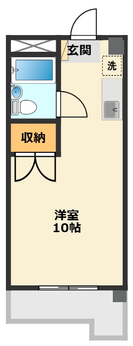 グリーンハイツ浅野 3G間取り