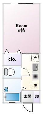 ウルバーノ山手 1階間取り