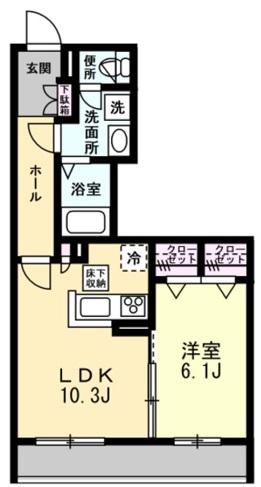 グランツ柿の木坂 1階間取り