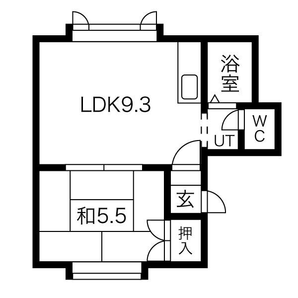 リバティ新川 201間取り