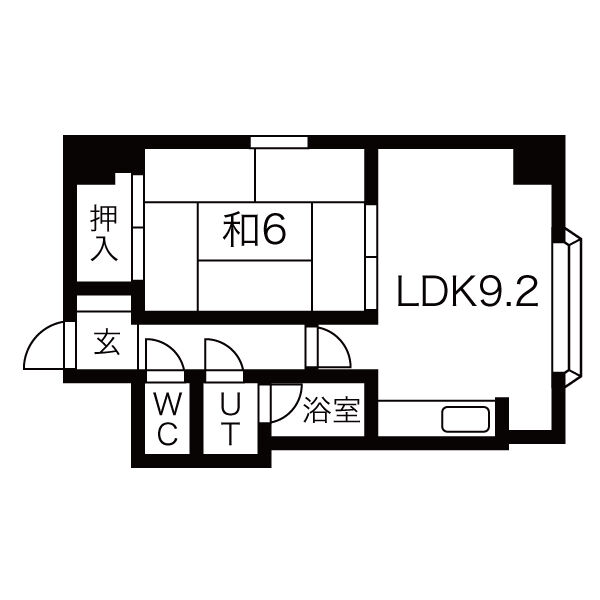 ダイアパレス北34条 601間取り