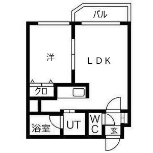 クィーンズフォレスト中島公園 303間取り