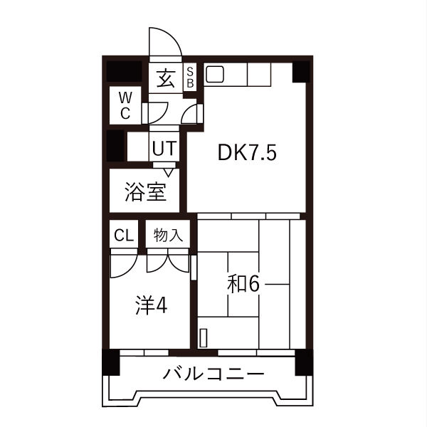 グランドール68 8階間取り