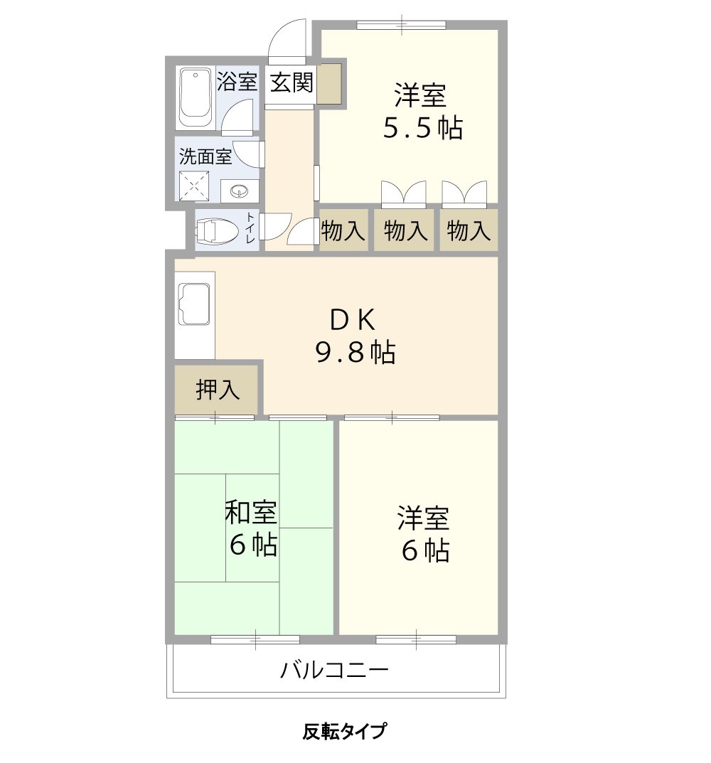 ノーブルヴィサージュ朝霞台 401間取り