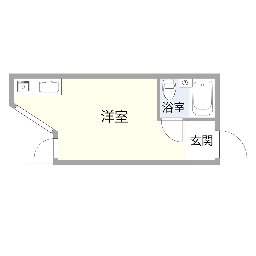 赤坂キャステール 713間取り