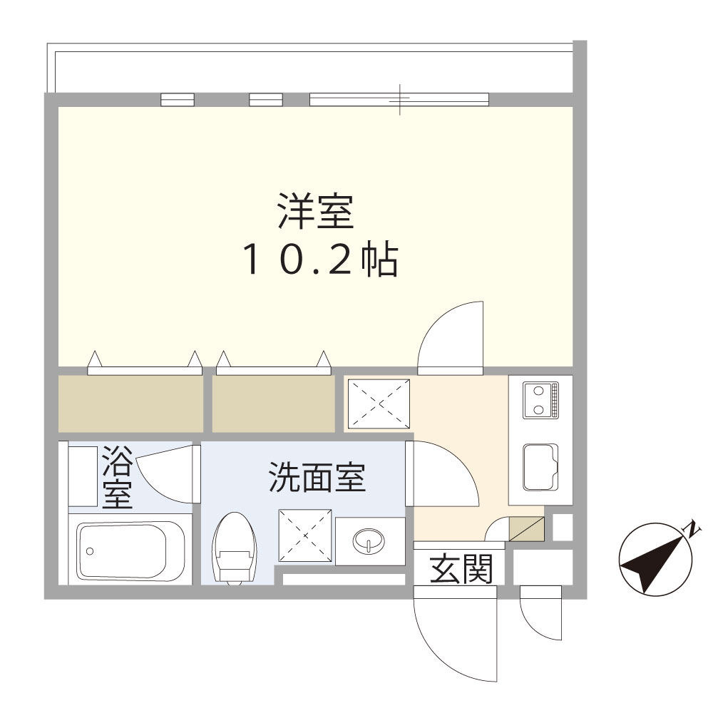 プライムステージ大塚 302間取り