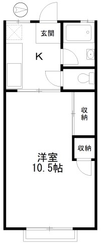 グリーンテラス １０７間取り