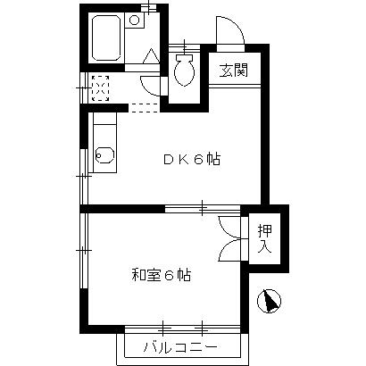 憩荘 ２０２間取り