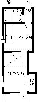 エクリューズ横濱立場 １０７間取り