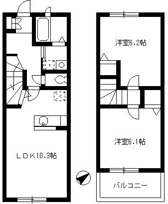 相光ビレッジ戸塚 102間取り