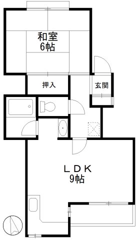 藤波ハイツ ２０２間取り