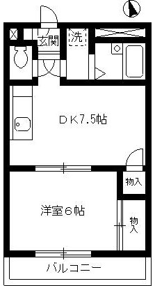 シティパル泉 202間取り