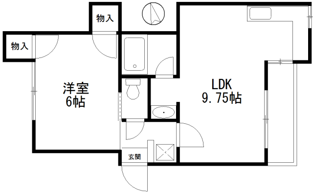 藤波ハイツ 2階間取り