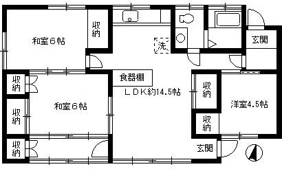 和泉中央南２丁目貸家 間取り