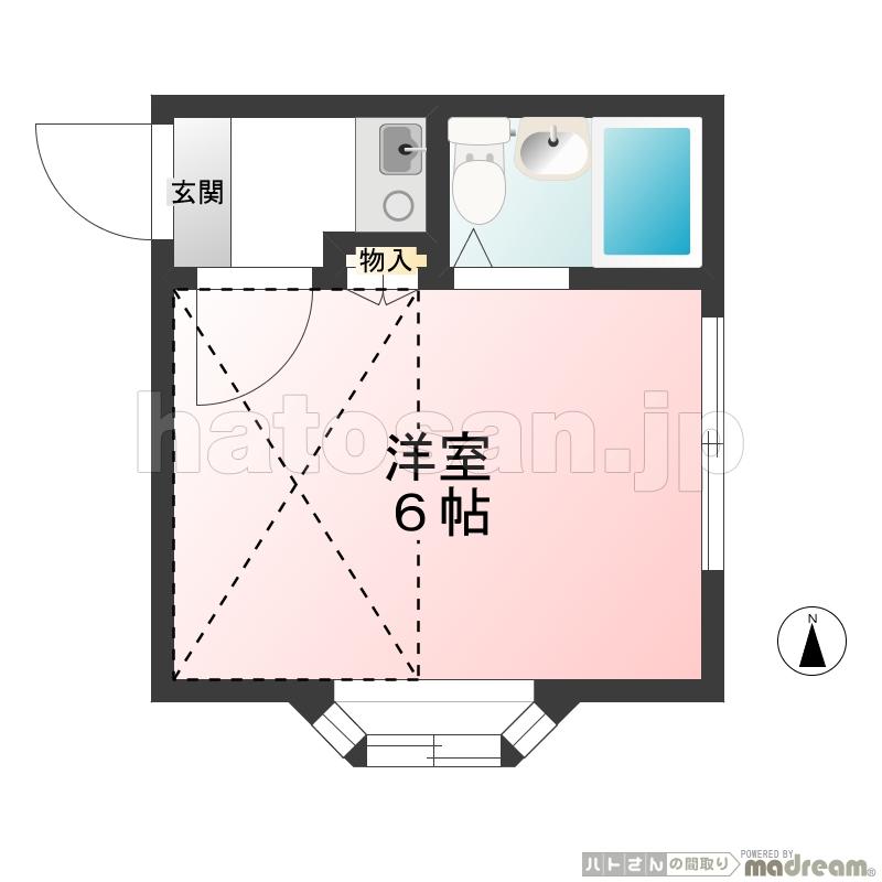 第２グリーンハイツ １０１間取り