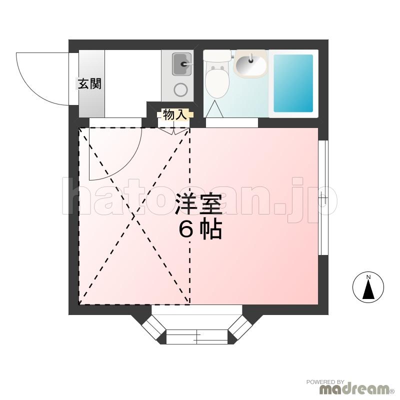 第２グリーンハイツ ２０１間取り
