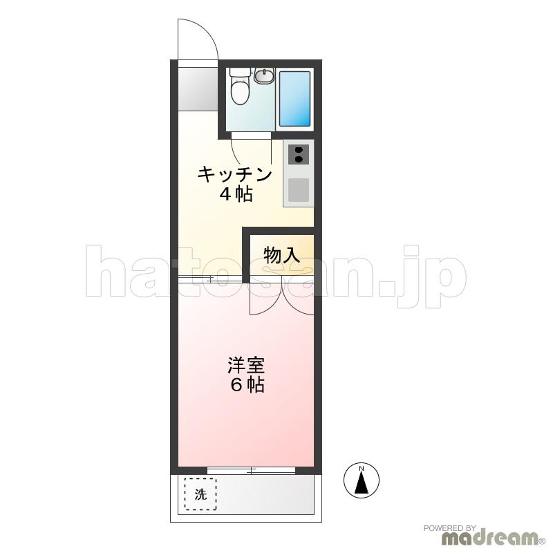 メゾンドビオレ ３０２間取り