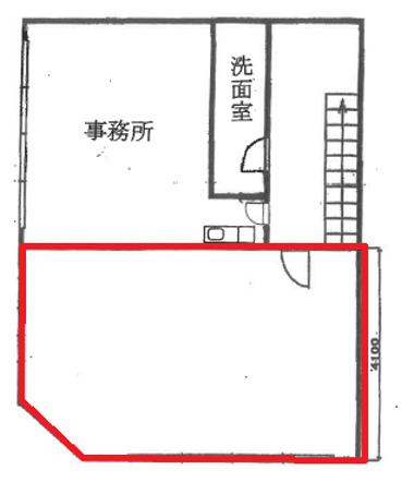 横山ビル 3F南間取り